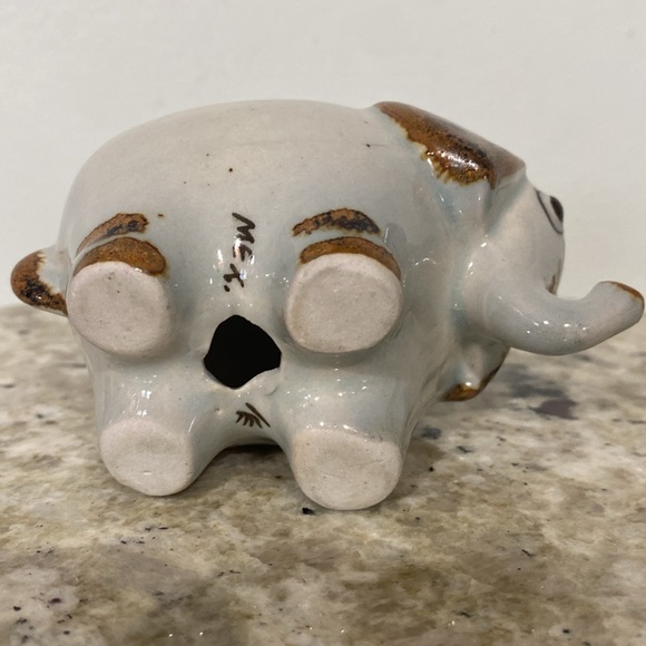 Vintage 1970 Ken Edwards El Palomar Mexican Tonala Art Pottery Elephant Figurine - Picture 11 of 14